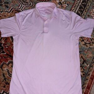 johnnie-O Light Pink Dotted Polo Shirt